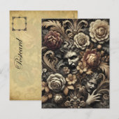 De zaden die we zaaien - Gothic Victoriaans Feestdagenkaart (Voorkant / Achterkant)