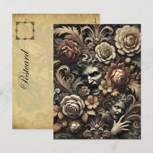 De zaden die we zaaien - Gothic Victoriaans Feestdagenkaart (Voorkant / Achterkant)