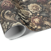 De zaden die we zaaien - Gotisch barok bloemmotief Cadeaupapier (Rol Hoek)