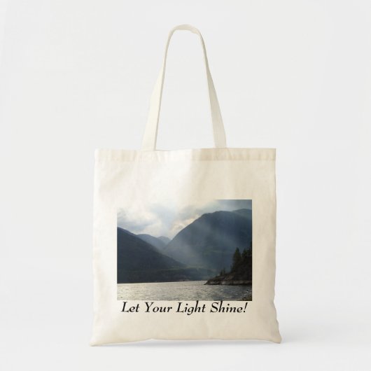 De zak, liet Uw Licht glanzen! Tote Bag (Voorkant)