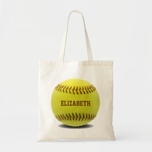 De Zak van de Bal van de Douane van het softball Tote Bag (Voorkant)