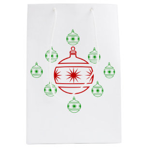 De Zak van de gift - de Ornamenten van de Vakantie Medium Cadeauzakje