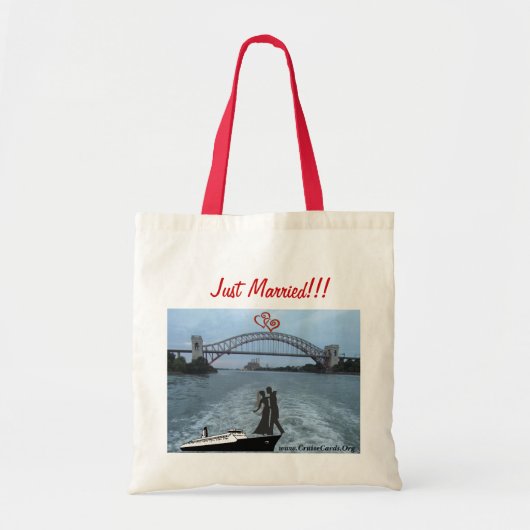 De Zak van de Reis van het huwelijk - het Rode Tote Bag (Voorkant)