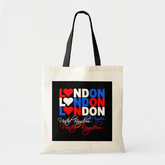 De zak van Londen Tote Bag (Voorkant)
