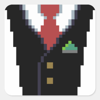 De zakelijke donor | Pixel Art Suit Sticker
