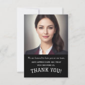 De zaken danken u, Bedrijf dank u Bedankkaart (Voorkant)