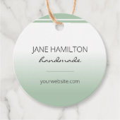 De zaken leveren Munt Groene VerpakkingsLabels Bedankjes Labels (Voorkant)