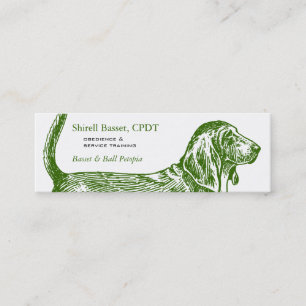 De Zaken van de Hond van Basset Hound Mini Visitekaartje