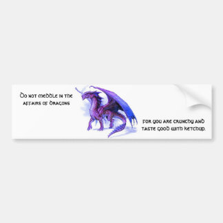 De zaken van dragons Bumpersticker