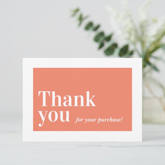 De zaken van het TUSSENVOEGSEL van de BESTELLING v Bedankkaart (Staand voorkant)