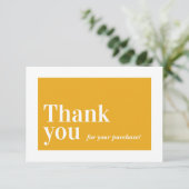 De zaken van het TUSSENVOEGSEL van de ELEGANT dank Bedankkaart (Staand voorkant)