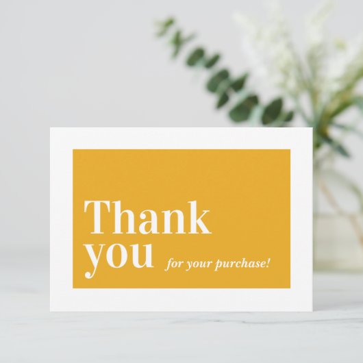 De zaken van het TUSSENVOEGSEL van de ELEGANT dank Bedankkaart (Staand voorkant)