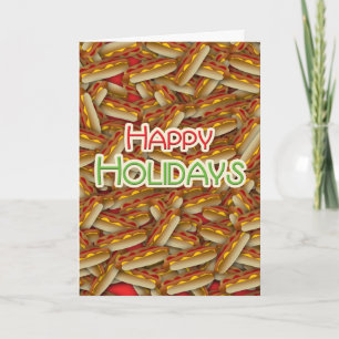 De Zaken van het Vlees van Kerstmis van de hotdog Feestdagen Kaart