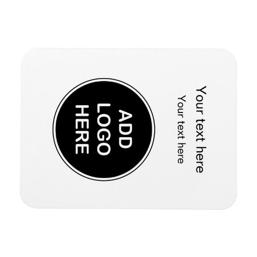 De zaken voegen Uw Magnetten van Logo toe Magneet (Horizontaal)