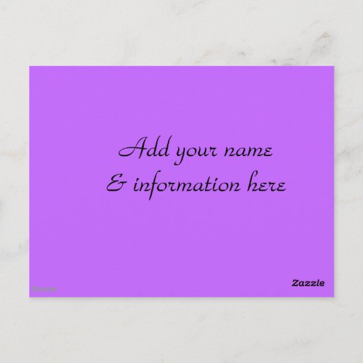 De zaken zijn open! briefkaart (Achterkant)