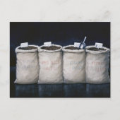 De Zakken 1990 van de koffie Briefkaart (Voorkant)