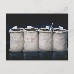 De Zakken 1990 van de koffie Briefkaart