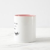 De zakken onder mijn ogen zijn designer eyelash tweekleurige koffiemok (Center)