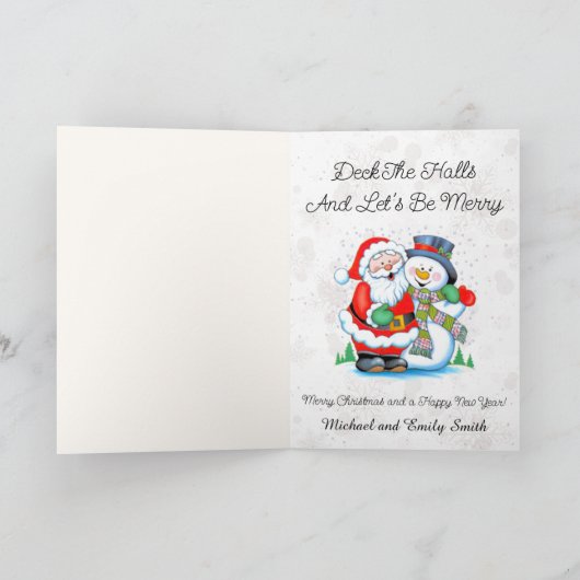 De zalen decimeren De kerstKaart personaliseren Feestdagen Kaart (Binnen)