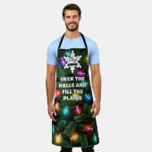 De zalen dekken en de Borden vullen Schort (Gedragen)