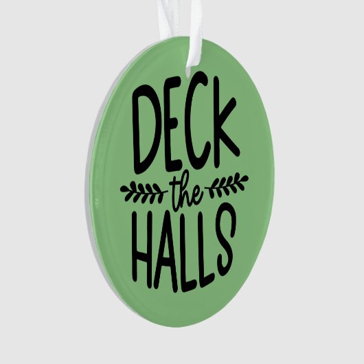 De zalen kerstversiering decanteren ornament (voorkant)