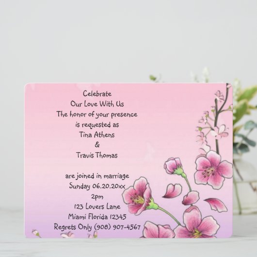 De zalige Bloem van de Partij van het Huwelijk van Kaart (Staand voorkant)