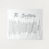 De zaligheden Matteüs 5:2-12 Bijbelgeschrift Wandkleed (Voorkant (horizontaal))