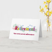 De Zaligheid van de pensionering Kaart (Gele Bloem)