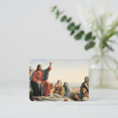 De zaligheidspreek op de Kaart van het Gebed op de Visitekaartje (Staand voorkant)