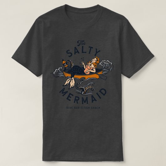 De zalm Zeemeerminnende moeras T-shirt (Design voorkant)