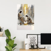 De zalving te Bethanië Maria en de geurstof Lent Poster (Thuiskantoor)