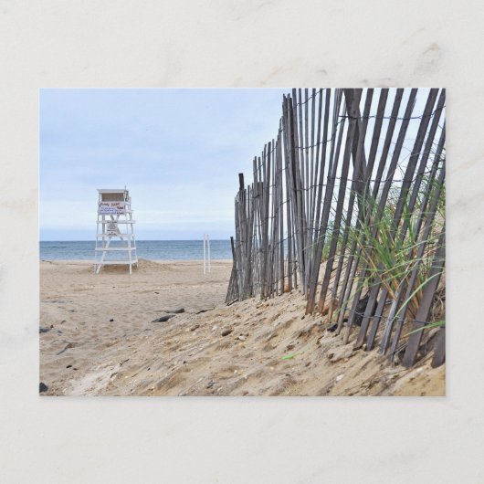 De zandduinstranden van Montauk, NY Briefkaart (Voorkant)