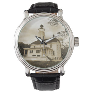 De zandige Vuurtoren van de Haak Horloge