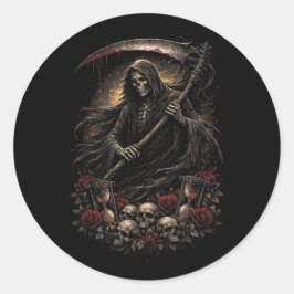 De Zandloper van de Oogster Ronde Sticker