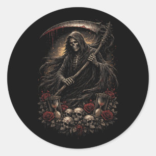 De Zandloper van de Oogster Ronde Sticker