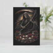 De Zandloper van de Reaper Bedankkaart (Staand voorkant)