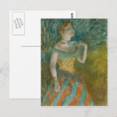 De zanger in het groen - Edgar Degas Briefkaart (Voorkant / Achterkant)