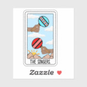 De zangers-inheemse vinyl Sticker (Vel)