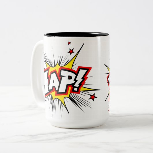 De Zap-Mok Tweekleurige Koffiemok (Voorkant links)