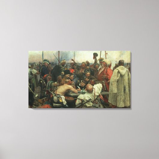 De Zaporozhye Cossacks Canvas Afdruk (Voorkant)