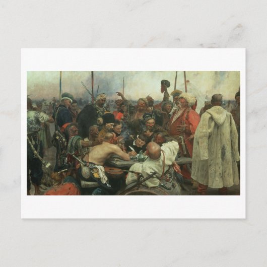 De Zaporozhye Cossacks schrijven een brief Briefkaart (Voorkant)