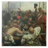 De Zaporozhye Cossacks schrijven een brief Tegeltje (Voorkant)