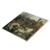 De Zaporozhye Cossacks schrijven een brief Tegeltje (Zijkant)