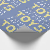 De zaterdagen zijn voor de cadeauomslag van speelg cadeaupapier (Hoek)