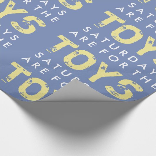 De zaterdagen zijn voor de cadeauomslag van speelg cadeaupapier (Hoek)