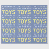 De zaterdagen zijn voor de cadeauomslag van speelg cadeaupapier (Vlak)