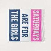 De zaterdagen zijn voor de meisjes wandkleed (Voorkant (horizontaal))