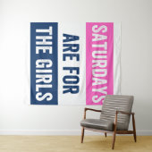 De zaterdagen zijn voor de meisjes wandkleed (In Situ (horizontaal))