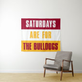 De zaterdagen zijn voor The Bulldogs, Ferris State Wandkleed (In Situ (horizontaal))