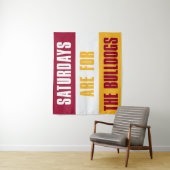 De zaterdagen zijn voor The Bulldogs, Ferris State Wandkleed (In situ)